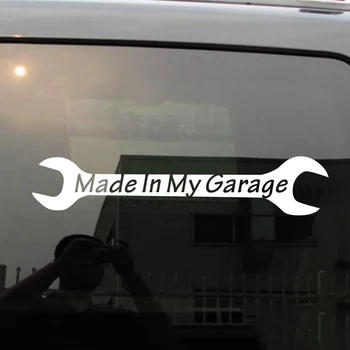 Made In My Garage Funny Car Decal Sticker Vinyl Decor Decals Car Sticker Styling Motorcycle SUVs Bumper