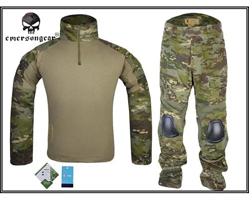 

Emersongear G2 Combat Shirt Pants Military BDU Airsoft Tactical Gear Paintball Hunting Uniform BDU Emerson Multi cam TP