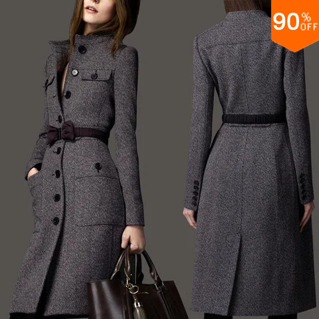 Nice coat Wool Long Coat Winter Clothes Free Shipping design pashm