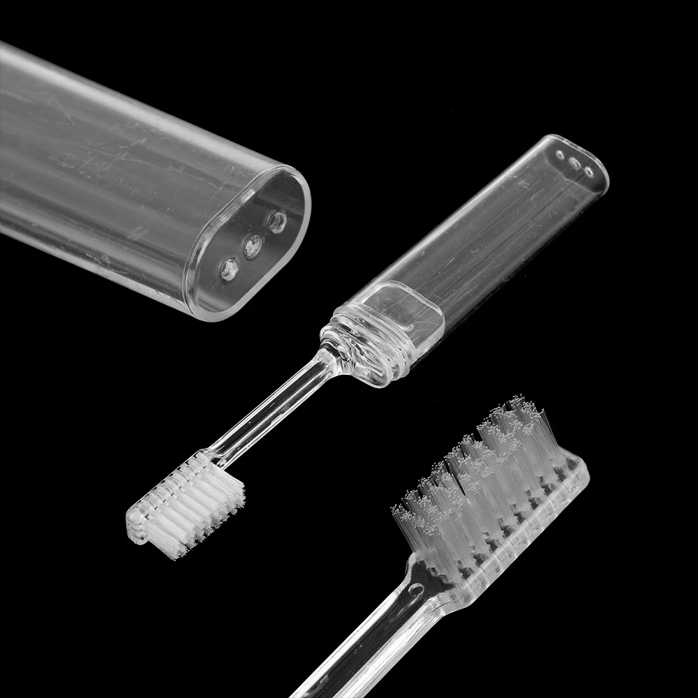 

Random Color!1PC Foldable Toothbrush Charcoal Fiber Tooth Brush Portable Camping Travel Outdoor Adult Toothbrush