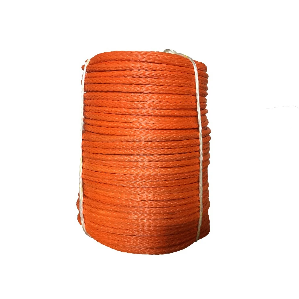 10 мм x 200 м синтетический трос лебедки/веревка буксировочный трос для ATV/UTV/Внедорожный красный/серый/синий/оранжевый/желтый/черный цвета