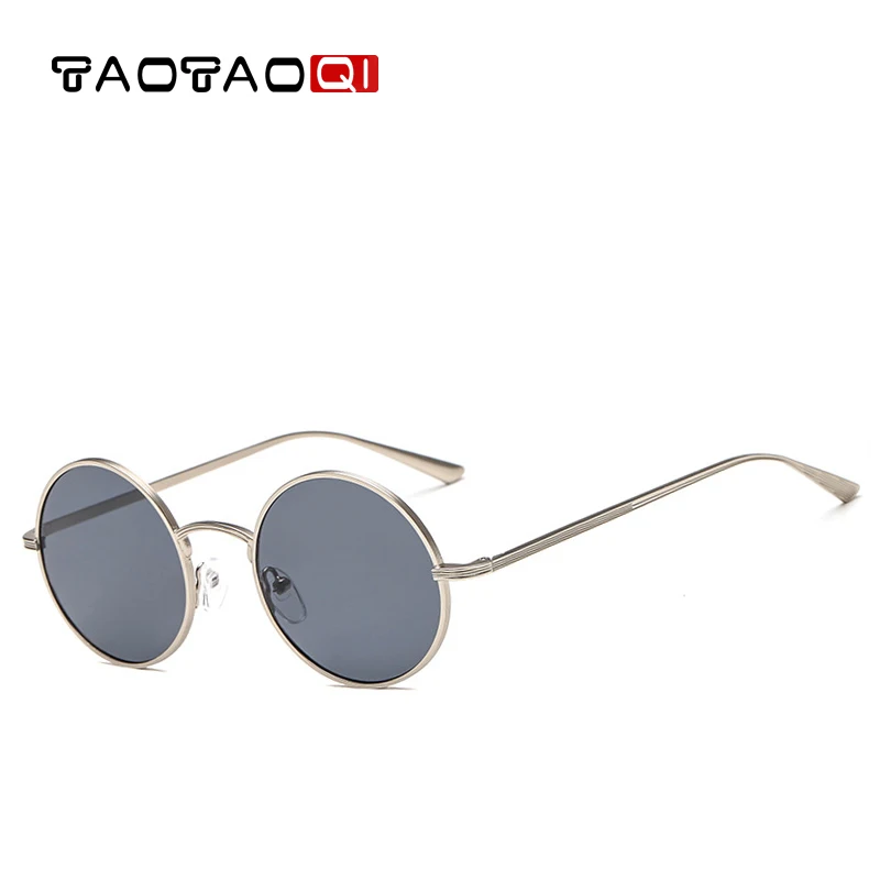 

TAOTAOQI Metal Round Sunglasses Women Brand Designer Small Frame Retro Sun Glasses Men Fashion UV400 Female Sunglasses