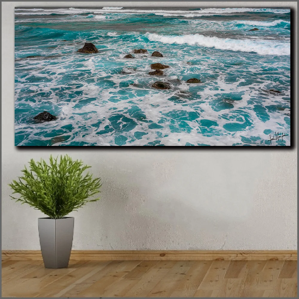 Настенная картина Sea Tide Seaview Картина на холсте печать для гостиной домашний декор