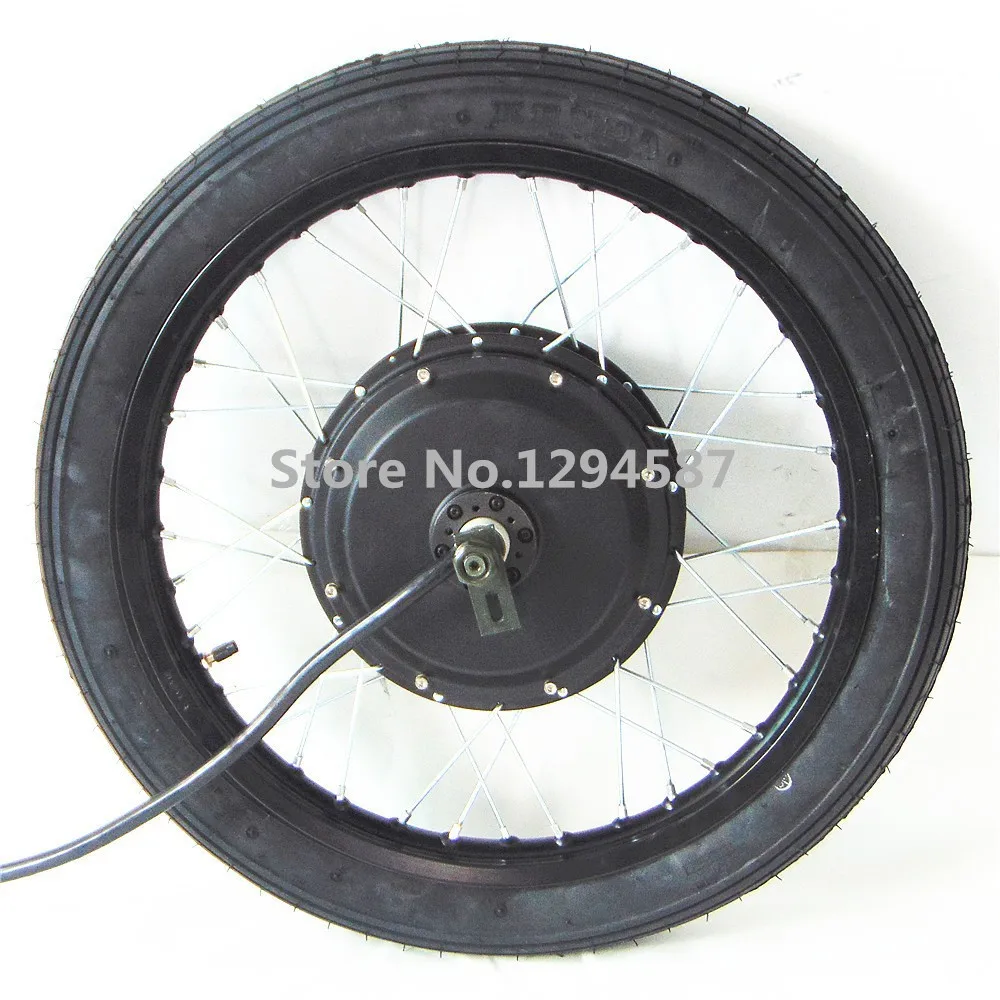 Discount 48v-96v 120kph max speed 5kw ebike motor spoked brushless gearless dc electric motorcycle motor 2