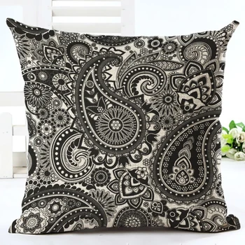

Art Printed Cotton Linen Pillowcase Decorative Pillows Cushion Cover Use For Home Sofa Car Office Almofadas Cojines
