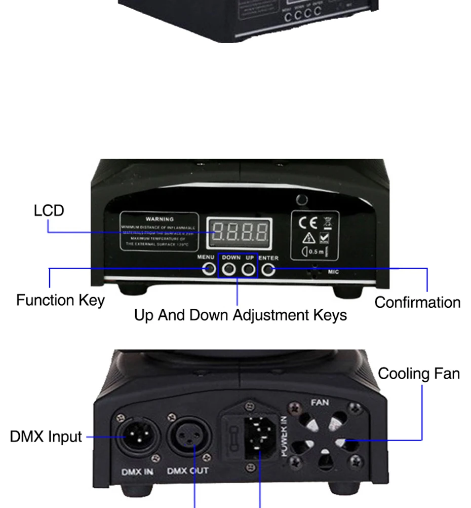 Светодиодный диско-светильник Gobo с подвижной головкой DMX 512 сценический светильник 7 цветов Точечный светильник лазерный проектор для бара клуба DJ домашний вечерние светильник s