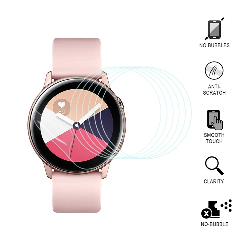

full film For Samsung Galaxy Active 46mm Gear S3 Frontier Screen Protector Polymer 9H 2.5D protective film+case