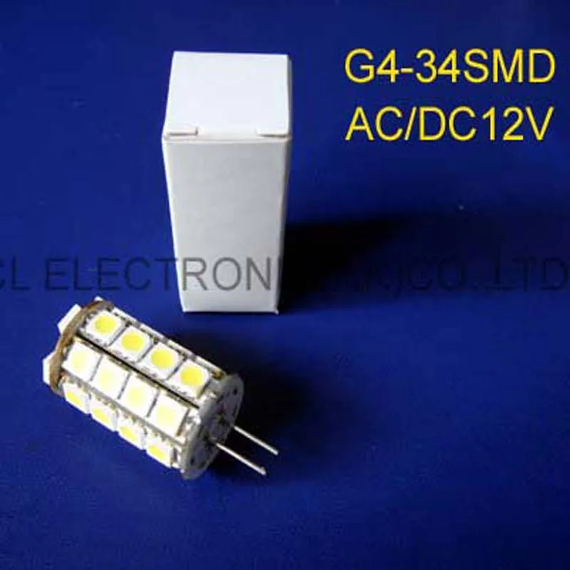 

Free shipping 5pcs/lot high quality 5050 AC/DC12V 6W G4 bulbs,led crystal light G4