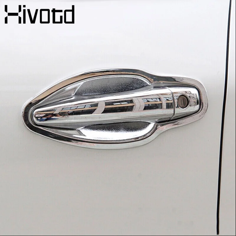 

Hivotd for peugeot 3008 3008GT 2017 Car door handle and door cup cover sticker trim ABS Chrome Exterior accessories 2018 2019