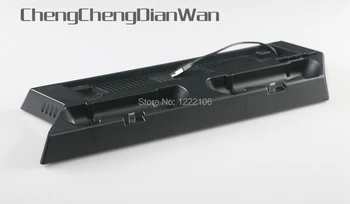 

ChengChengDianWan Multifunctional USB HUB Charger Ports Vertical Stand Cooling Fan Charging Stand for ps4 slim Controller
