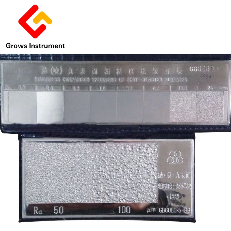 Shot Peening Surface Roughness Comparison Sample Block Contrast | Инструменты