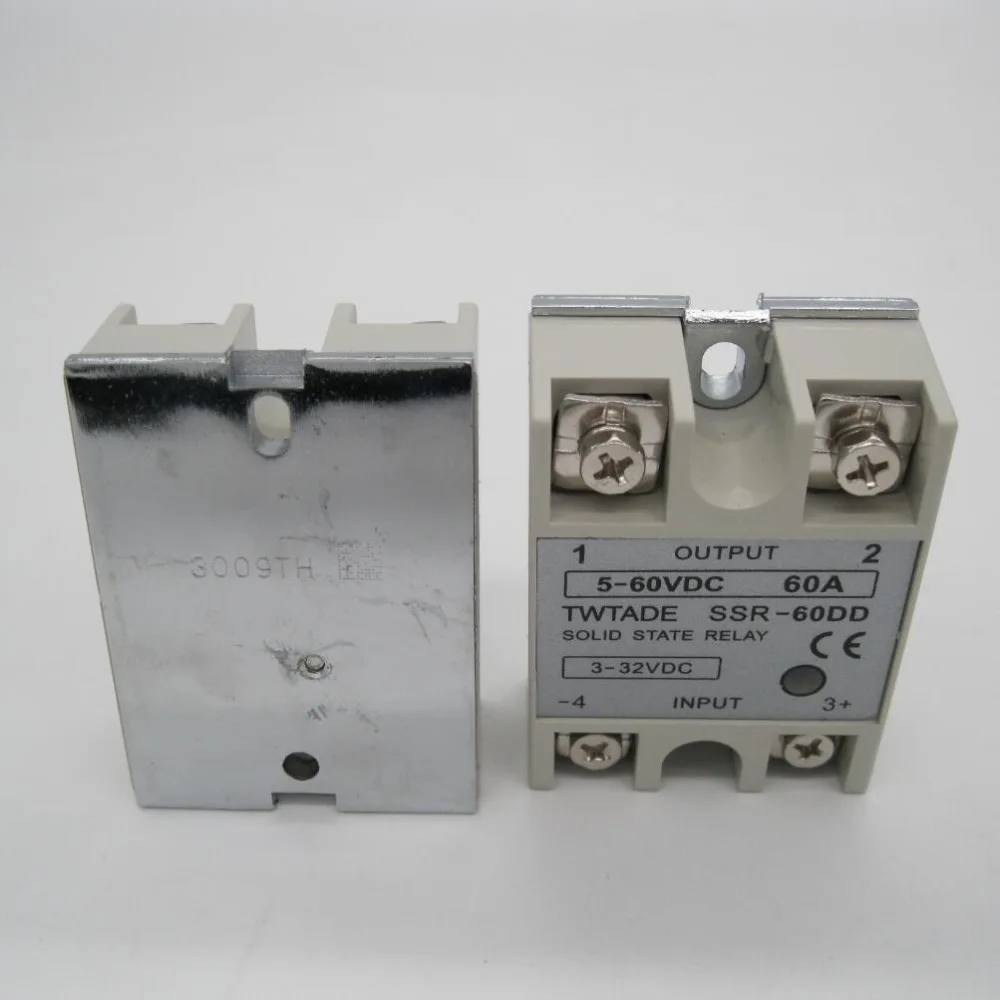 TWTADE/Высокое качество Однофазное твердотельное реле SSR-60DD 60A на самом деле 3-32 DC до 5-60 DC SSR 60DD реле твердотельного