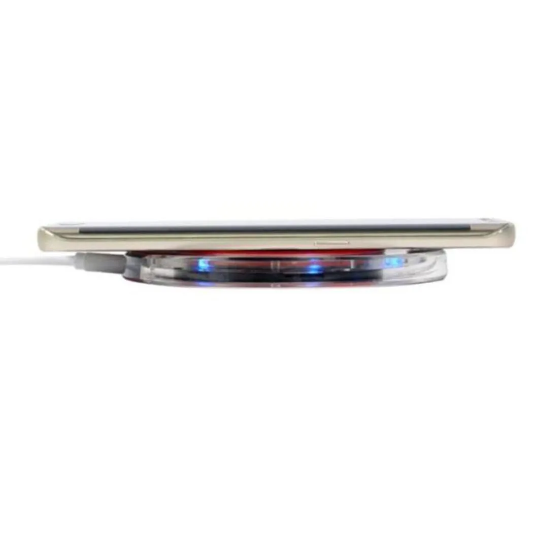 Внешний аккумулятор, стиль, прозрачное Qi Беспроводное зарядное устройство, зарядная подставка для IPhone X/iPhone 8 Plus, универсальное зарядное устройство для телефона