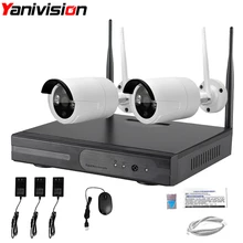 Беспроводной CCTV Системы Wi-Fi NVR комплект 2ch 960 P 1.3MP IP Камера Водонепроницаемый Открытый P2P охранных Системы наблюдения Наборы