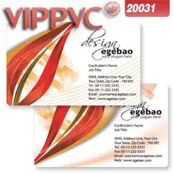 ПВХ белого пластика 0.38 мм полноцветный double faced печати хорошее качество визитная карточка a2031