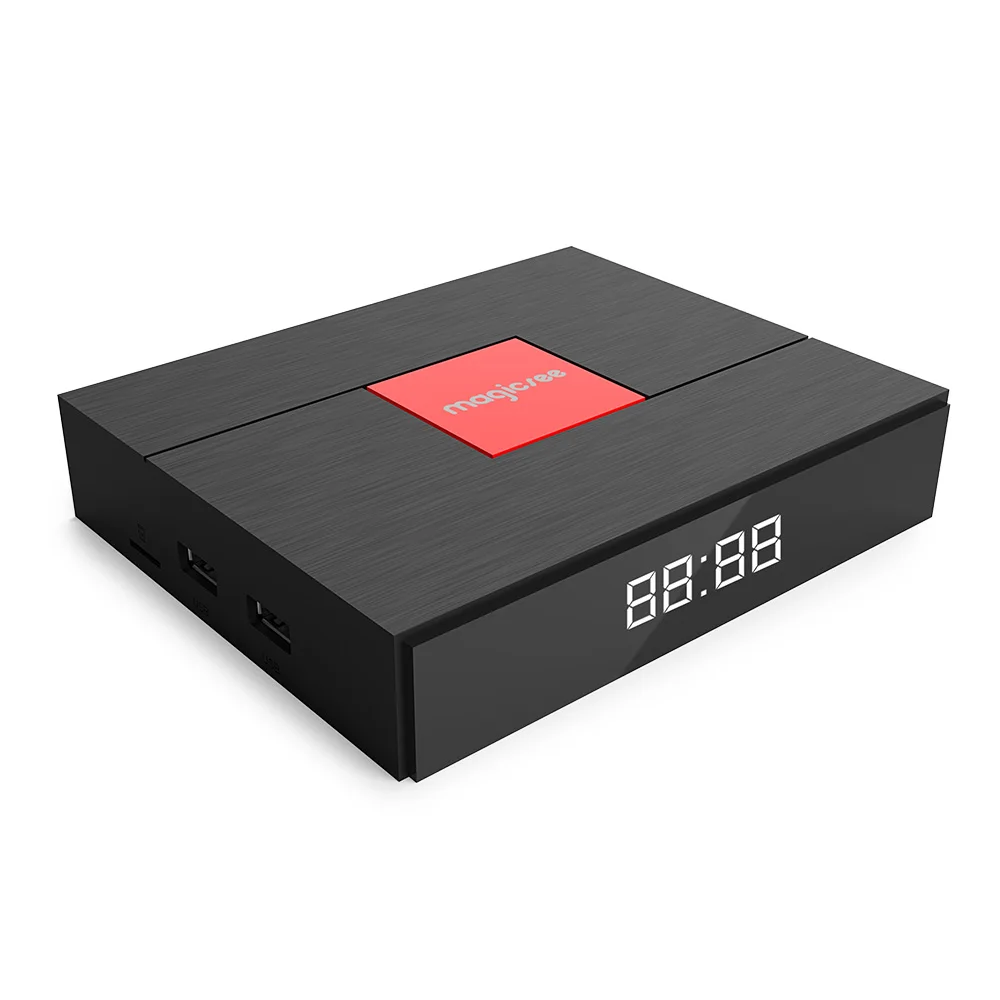 Magicsee C400 Plus Smart TV Box Android 7.1.2 Amlogic S912 Hybird S2+T2+C TV Box 3GB 32GB Dual WiFi 100Mbps BT4.1 PVR Recording