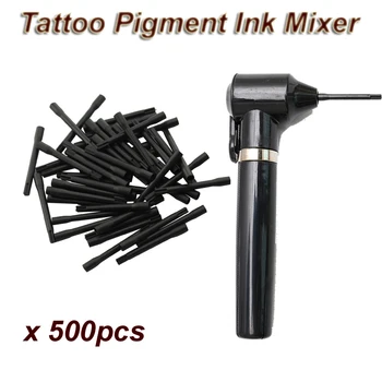 

500pcs Plastic Microblading Pigment Mix Sticks For Tattoo Ink Pigment Mixer Tattoo Mixing Stick Tattoo Pigment Ink Mixer