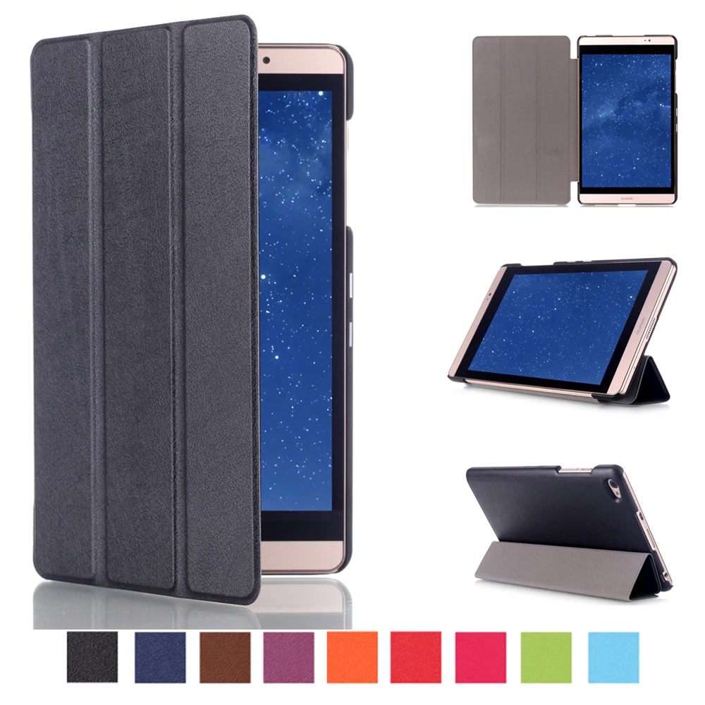 for Huawei [M2 8.0] inch Case Ultra Slim Case + PU Leather Smart Cover Stand Auto Sleep/Wake for Tablet Mediapad M2-801W/803L