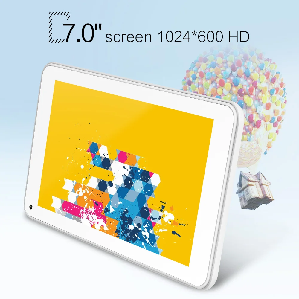 Yuntab 7 дюймов Allwinner A33 четырехъядерный T7 Android4.4 планшетный ПК емкостный экран 1024x600 с