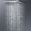 Quality square rain shower head brass polishing chrome head shower arm wall mounted & ceiling mounted size 8 10 12 inch choose ► Photo 2/4