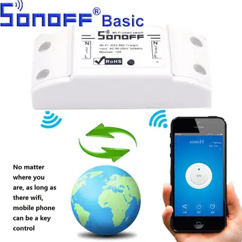 

ITEAD Sonoff Smart Home Switch Module Socket Timer Diy Wireless Switch Remote Controller Via IOS Android 10A/2200W