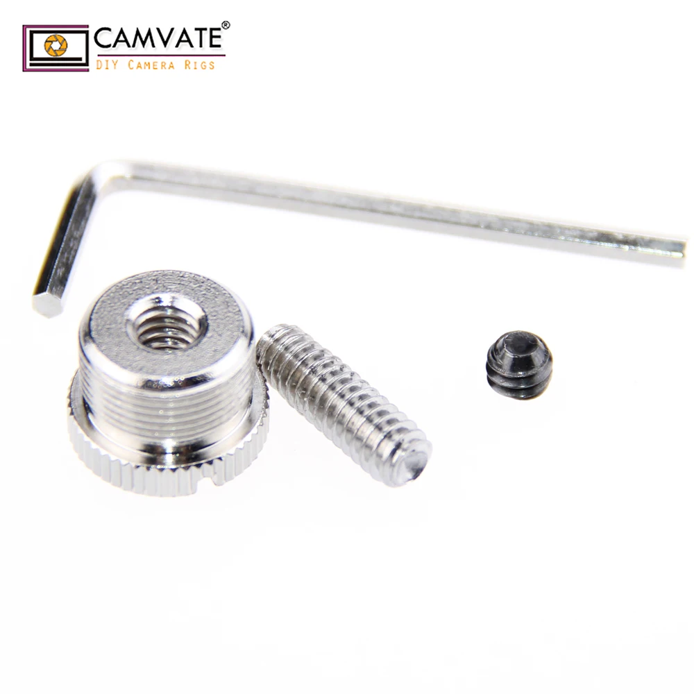 Адаптер с резьбой CAMVATE 5/8 27 штырьков на 1/4 20 гнездо крепление для микрофона адаптер