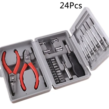 

24pcs Premium Multifunctional Home Repairing Tool Hand Tools Household Tool Kit Repairing Set In Storage Case For Home
