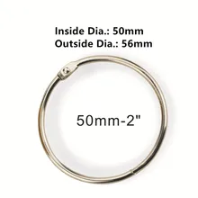 20 шт./лот 50 мм Металл для книги с отрывными листами Binder навесные кольца брелок альбом кольцо записки связующие Ремесло Фотоальбом разделение