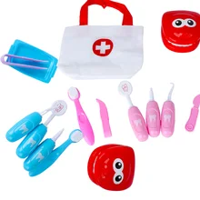 9 шт./компл. пластиковый набор имитации стоматологических игрушек Детский обучающий воображаемый игровой набор Medische Educatief Rollenspel подарки