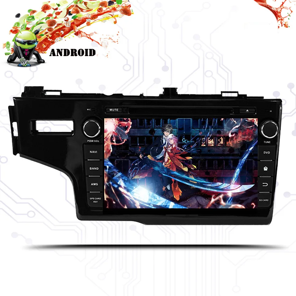 Best 8 inch 4G+64G Octa 8 core android 9.0 car dvd for Honda Fit jazz 2014-2018 2019 multimedia car radio gps navigation 2