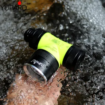 

scuba diving double wick waterproof T6 LED L2 UV LED flashlight underwater headlamp fill light bike headlight lamp lantern 26650