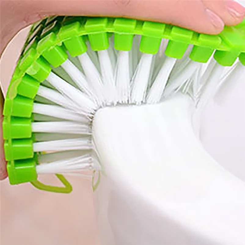 Cepillo del plato con lavado De dispensador De jabón líquido utensilio De cocina olla limpia Cepillo De Limpieza De Cabello Suave 3D04