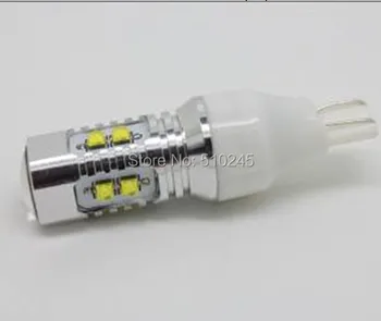 

100X super brightness high power t15 w16w 50W, 921 12v-24v car led light T10 LED bulb free shipping