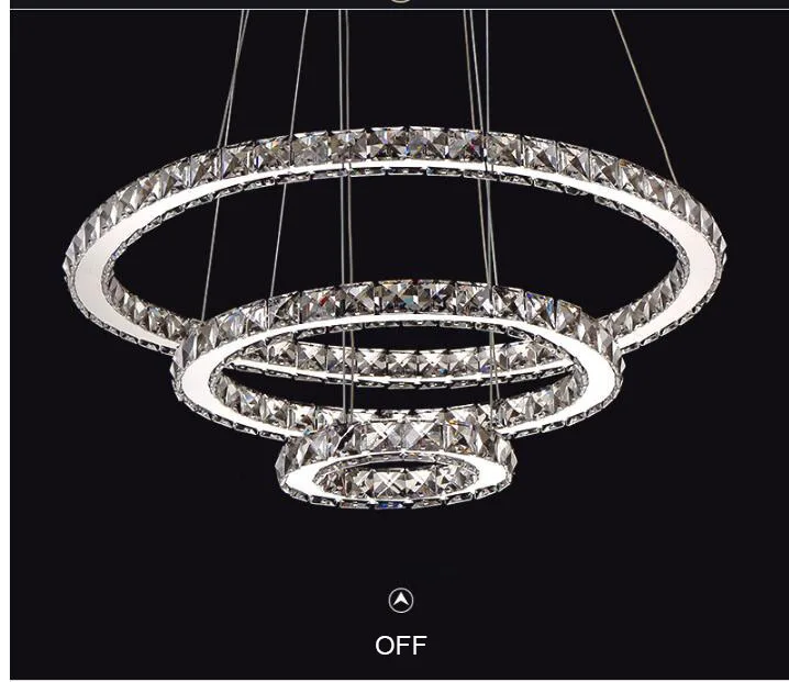 Modern LED Crystal Chandelier Lights Lamp Pendant Hanging Ceiling Fixtures Cristal Lustre Chandeliers Lighting for Living Room