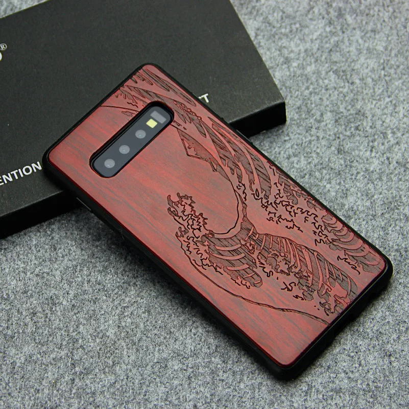

For Samsung S10 Case Wooden Protection Back Cover for Samsung Galaxy S10 Plus Case for Samsung S10e Lite Case