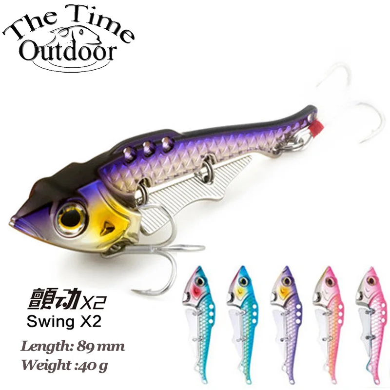

JuYANG Swing X2 9cm/40g Metal fishing bait lure Collocation Origin treble hooks Artificial hard lures Pesca