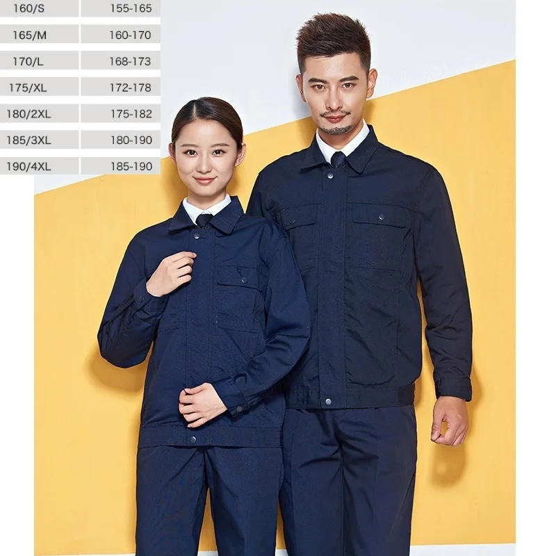 Buy 10 sets The worker clothing suit mens canvas blue