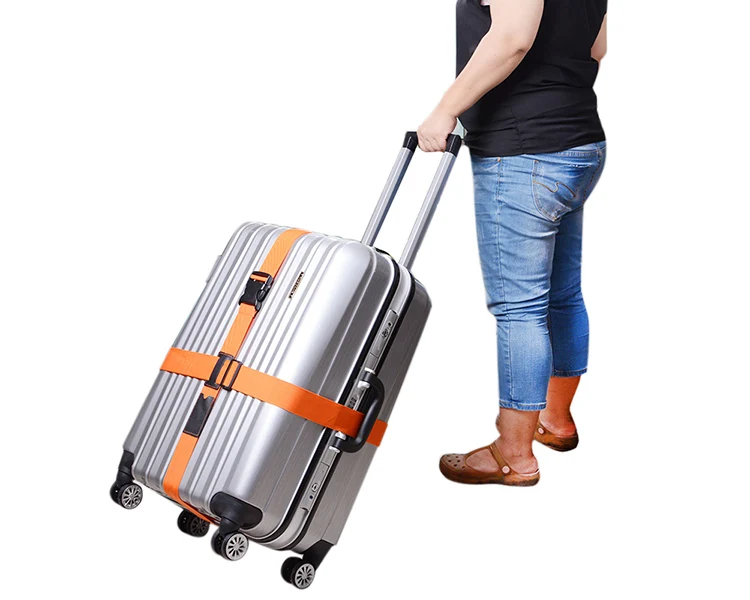 Ремешок для багажа крест пояса упаковка ленты регулируемый путешествия чемодан