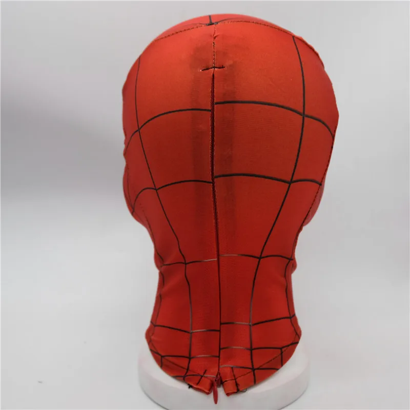 Черный домашний костюм Железный Питер Паркер Майлз Моралес хелмат Косплей Костюм Маска из лайкры супергероя 3D линзы маски для мужчин