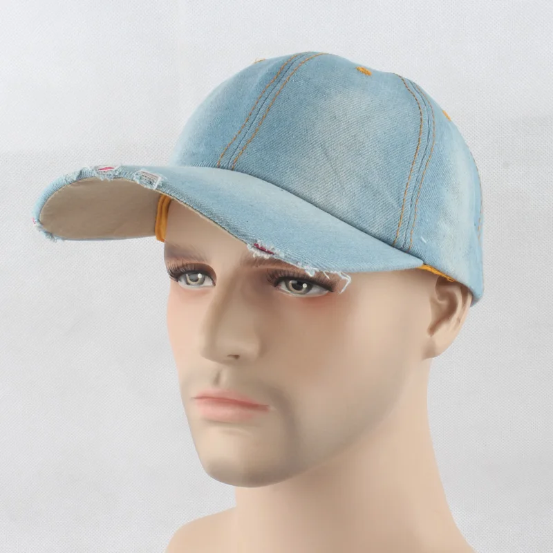FURANDOWN модная бейсболка s для мужчин женщин Snapbacks джинсовая кепка брендовая уличная шляпы для гольфа для женщин Кепка с металлической буквой