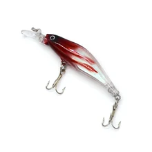 5 colors 1pcs 8cm 6.4g Laser Minnow fihing lure 3D eyes fishing bait Artificial Bait Artificial Hard Fishing Wobbler Crankbait