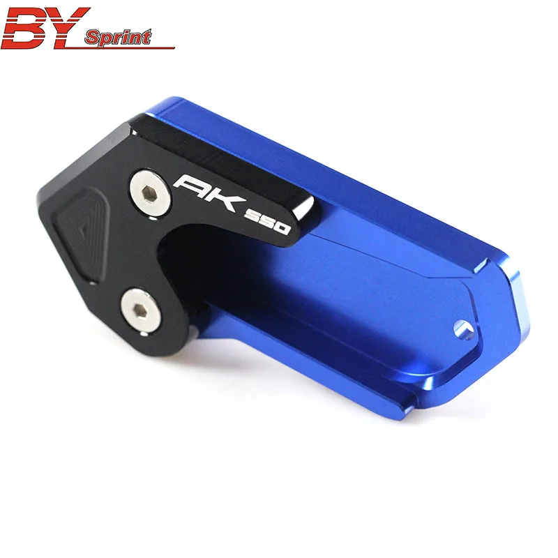 

NEW Motorcycle Accessoreis CNC Aluminum Side Stand Extension Plate pad For KYMCO AK550 AK 550 ak550 2017-2018