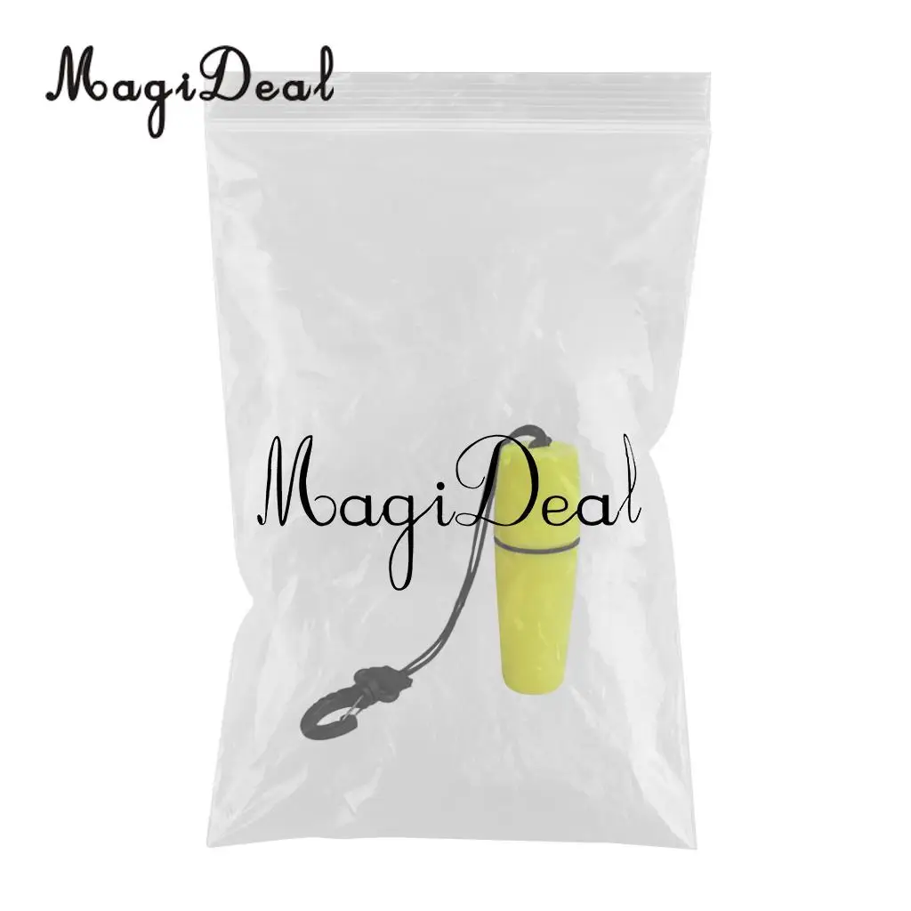 MagiDeal High Quality 1Pc Scuba Diving Snorkeling Kayak Waterproof Container Bottle with Hook Yellow