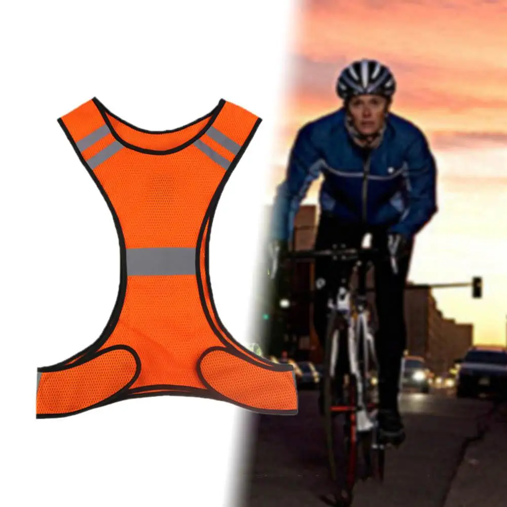 Светоотражающий жилет безопасности рабочая одежда обеспечивает высокую видимость День Ночь светодио дный свет для Велоспорт Открытый Бег