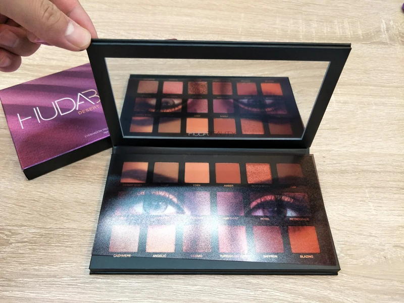 Новинка Huda beauty MERCURY Ретроградная палитра матовые мерцающие тени для век Палитра телесного макияжа дымчатый блеск Hudas тени для век Пудра