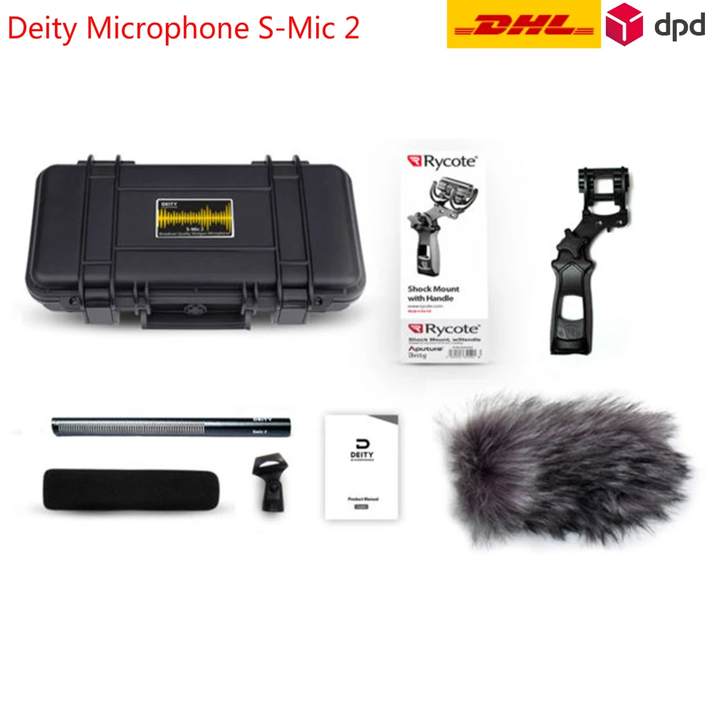 Deity микрофон S-Mic 2 комплект видео низкий уровень шума направленный микрофон Professional Mic запись Студийный конденсаторный микрофон