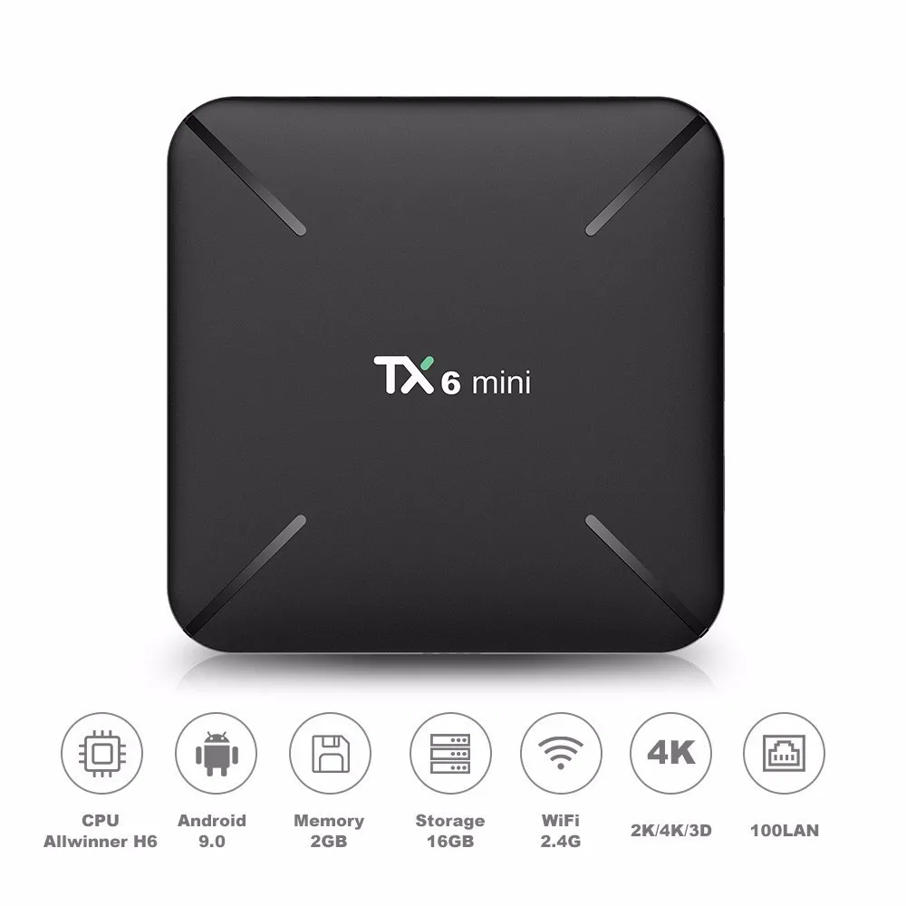 ТВ приставка TX6 Mini 4K Android 9 0 2 Гб 16 Allwinner H6 четырехъядерный USB3.0 4G Wifi Google Player PK TX3