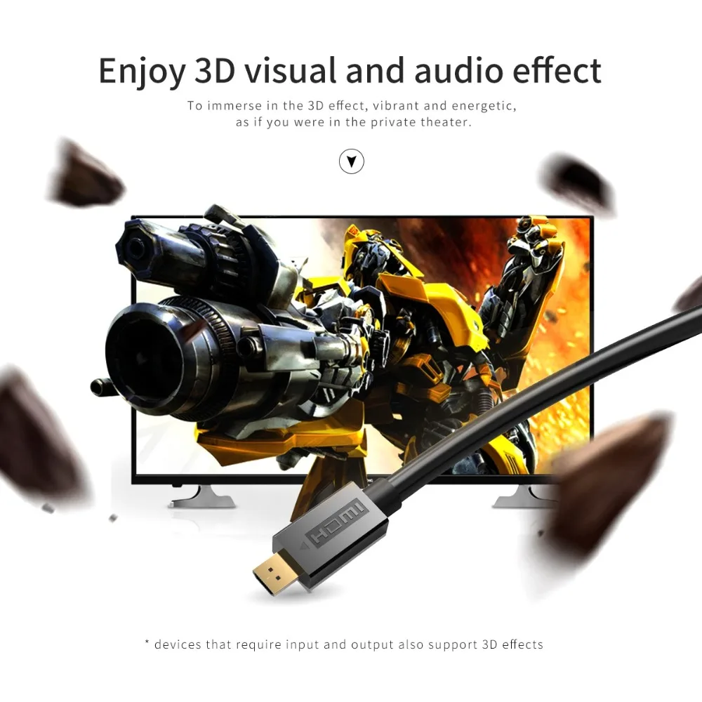 ORICO ميركو HDMI كابل وصلة بينية مُتعددة الوسائط وعالية الوضوح 4 K 3D HDMI 2.0 موصل ل تلفاز LCD العارض PS3 PS4 xbox 360 PC Hdmi مرئيات