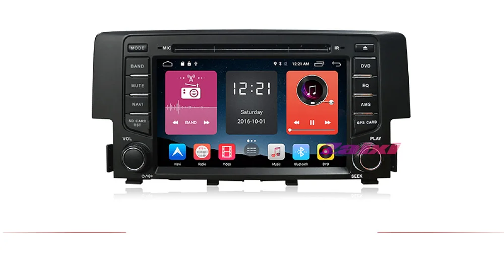 ZaiXi For Honda Civic 2016~2018 2 DIN Android Touchscreen Car Multimedia Player Bluetooth GPS WiFi Navigator FM Radio Player 7