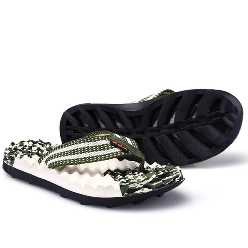 Summer New Massage Camouflage Men's Slippers Beach Shoes Flip Flops Male Sandals Men Shoes Slippers Tommy Hilfigger